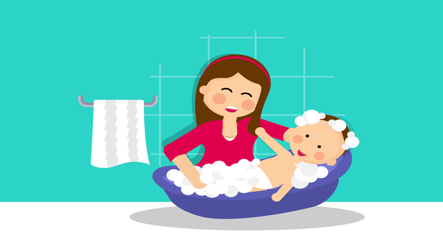 Как да почистите скалпа на бебето от корички