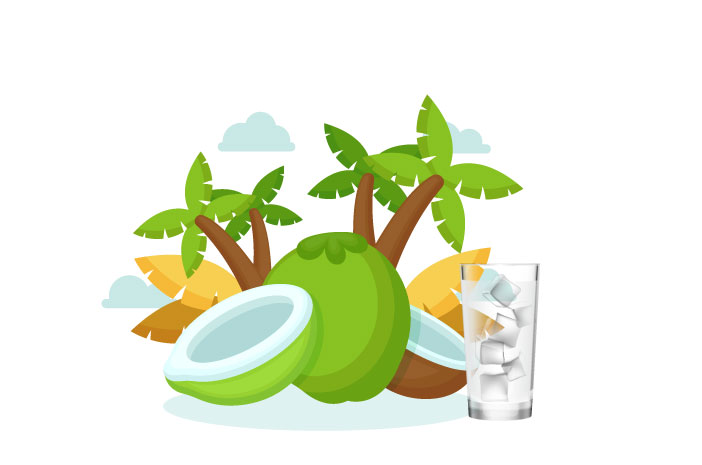 Причините за пиене на кокосова вода могат да облекчат болката в стомаха