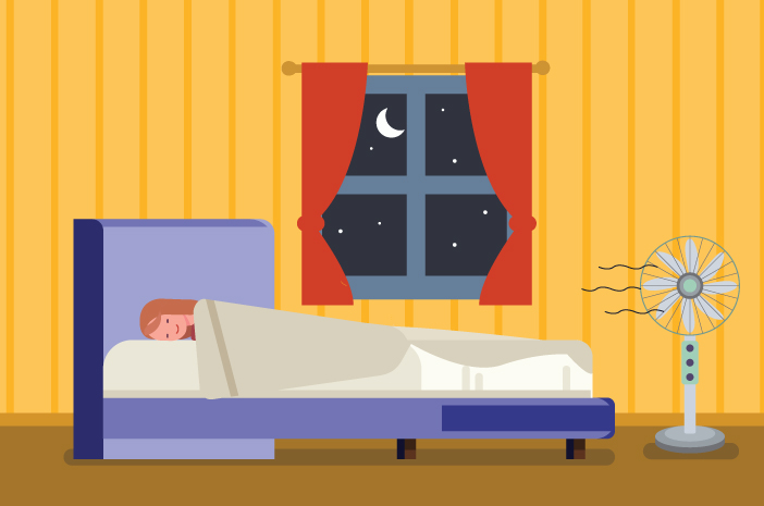 Conoscere i fattori salutari di dormire con un fan